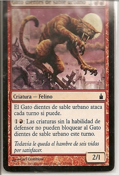 Magic Ravnica Gato dientes de sable urbano 140/306 español